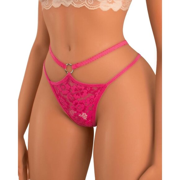 🆕Women Rose Red Polyamide Glitter Strappy Lace Sexy Breathable Underwear Pantie - Picture 1 of 6